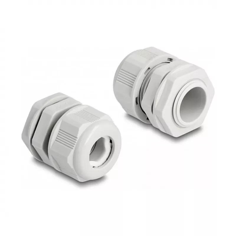 Prensaestopas EX DeLOCK M20 gris 2 uds. poliamida