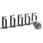 Anillo pasacables LOGON RAO120BL negro aluminio 44x60x44mm
