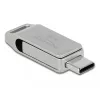 Memoria USB DeLOCK 16GB USB-C Type-A carcasa metálica