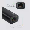 Adaptador Ethernet Aukey CB-A30 USB‑C a Gigabit RJ45 10/100/1000 Mbps, USB 3.0, aluminio, indicadores LED