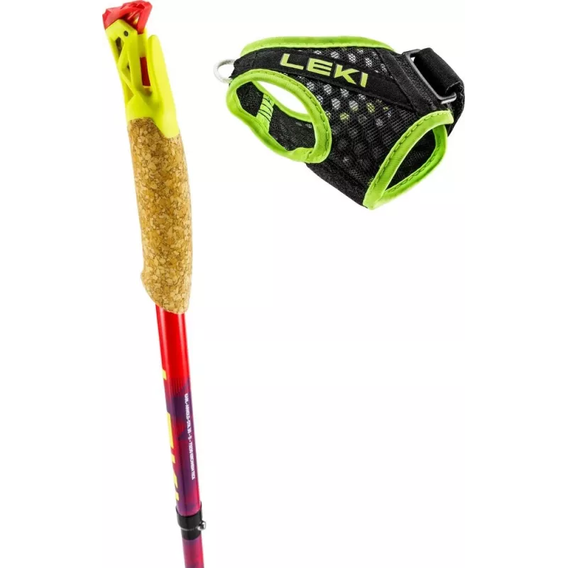 Bastones de trekking Leki TRL Ultratrail FX One 115 cm, rojo