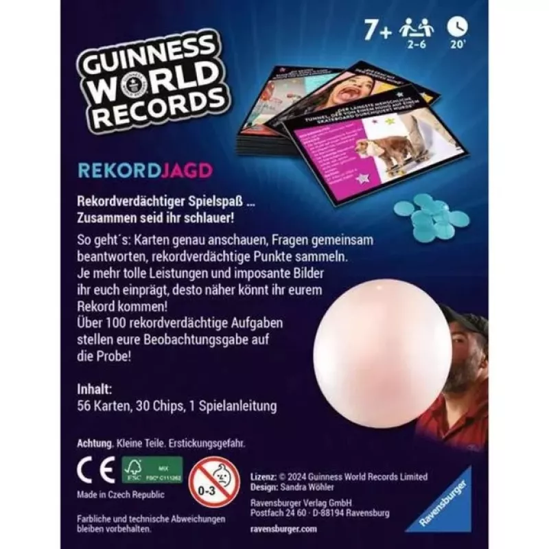 Guinness World Records - Rekordjagd, juego de cartas