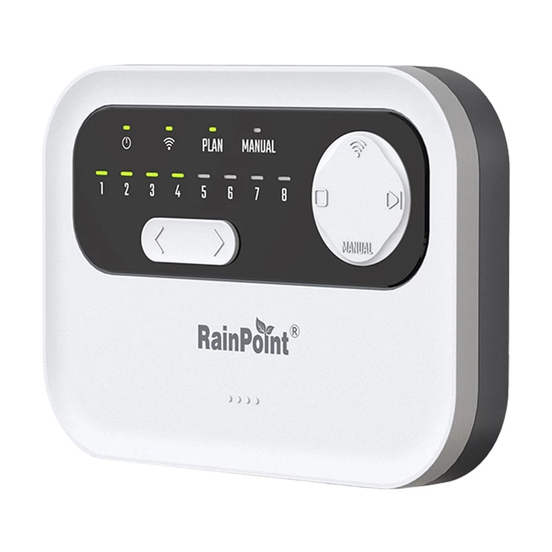 Control de riego RainPoint HIC801W WiFi — programador de riego de 8 zonas, conectividad Wi‑Fi