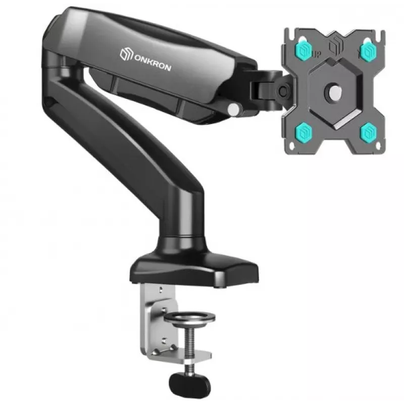 Soporte de mesa giratorio e inclinable ONKRON G80-B para monitores de 13