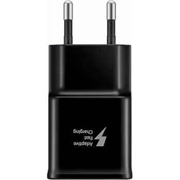 Adaptador USB Samsung EP-TA200EBE cargador rápido con cable micro-USB extraíble