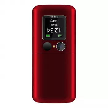 Teléfono plegable Beafon Fold 10 Silver Line rojo-plateado Dual SIM
