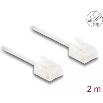 Cable de red DeLOCK RJ45 Cat.6 2 m blanco