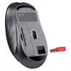 Ratón inalámbrico RF silencioso DEFENDER Gassa MM-105 — Ambidiestro, 1600 DPI, 2,4 GHz, receptor nano USB