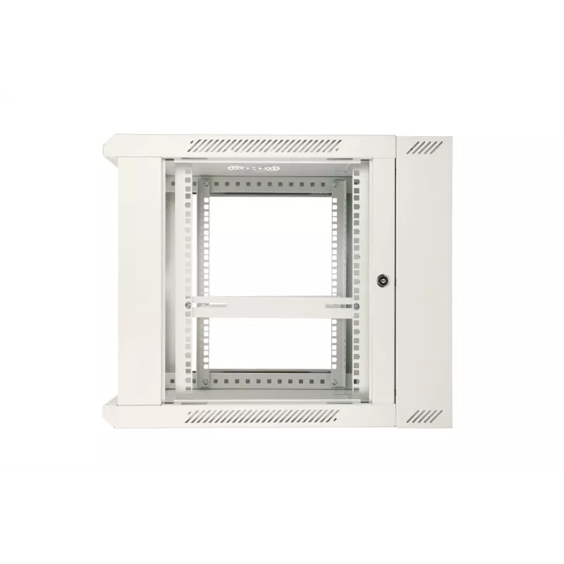 Armario rack Extralink 9U 600x600 AZH gris montaje en pared, abatible