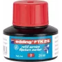 Edding FTK 25 tinta de recarga para rotuladores, a base de agua, roja