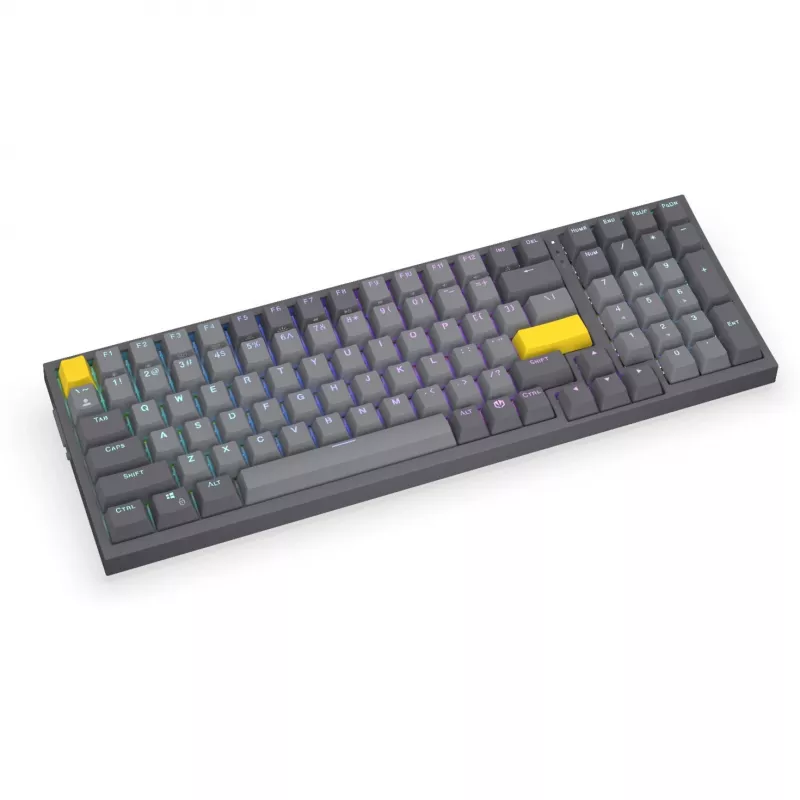 Celeris 1800, Teclado gaming Gris, Distribución US, ENDORFY Yellow de Gateron