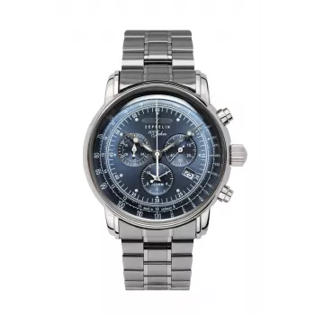 Reloj de cuarzo Zeppelin 100 Jahre 7680MB3 negro