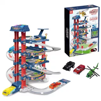 Extralink Kids | Parking | Garaje con ascensor eléctrico coches de juguete para niños