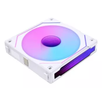 Ventilador Lian Li UNI FAN SL-INF Wireless ARGB PWM de 120 mm — blanco, sistema de ventiladores modular magnético
