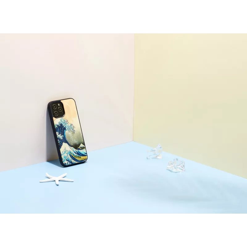 Funda protectora iKins para Apple iPhone 12 Pro Max con diseño La gran ola