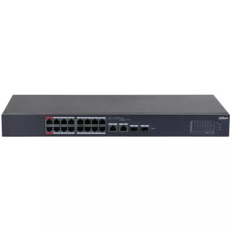 Switch de red Dahua Technology DH-CS4218-16ET-135 gestionado L2 Gigabit Ethernet (10/100/1000) Power over Ethernet (PoE) negro