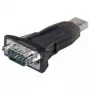 Wentronic Goobay convertidor USB serie RS232 mini, negro - conector macho USB 2.0 (Type-A) > conector macho D-SUB/RS-232 (9 pines) (69822)