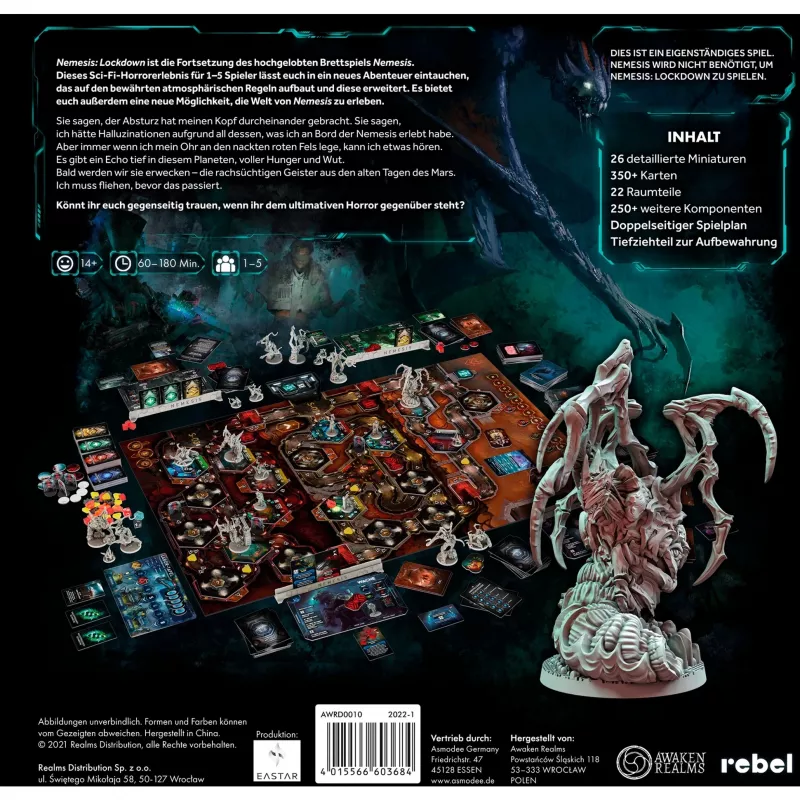 Nemesis: Lockdown, juego de mesa