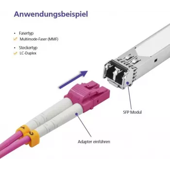 Cable de fibra óptica Helos 5 m OM4 LC/SC