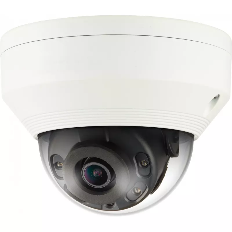 Hanwha QNV-6012R cámara de seguridad IP domo para exteriores, 2 MP, 2,8 mm, infrarrojos, IK10, IP66, blanca