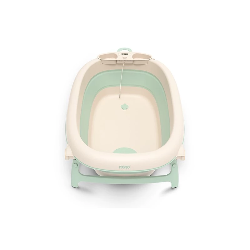 Bañera para bebé neno LUCY STAND plegable con soporte, rectangular, 1 bandeja, carga máx. 30 kg, blanca