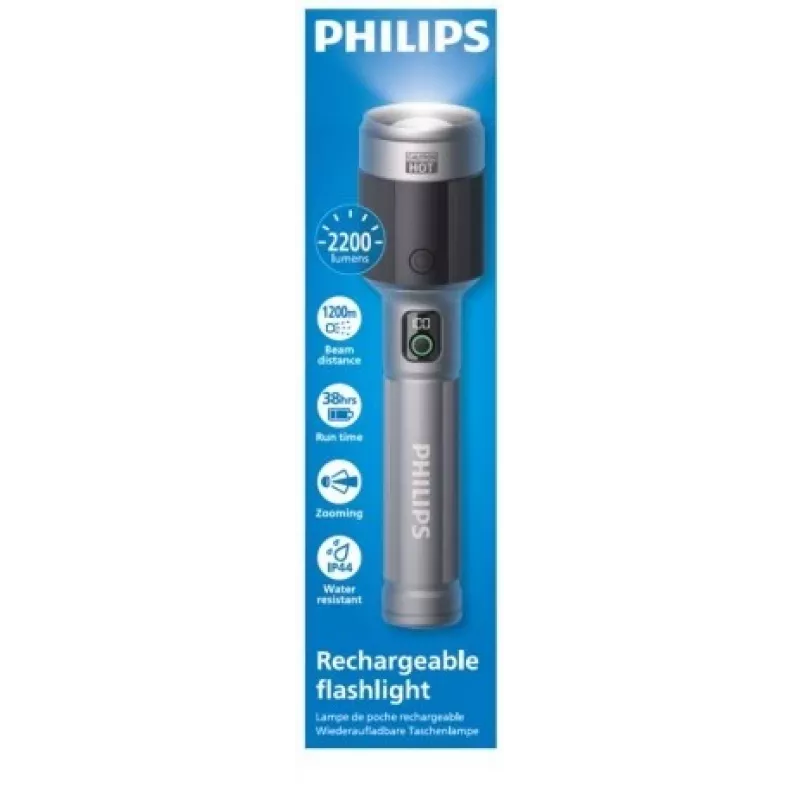 Linterna Philips SFL5102/10 recargable USB-C 2200 lm 9000 mAh