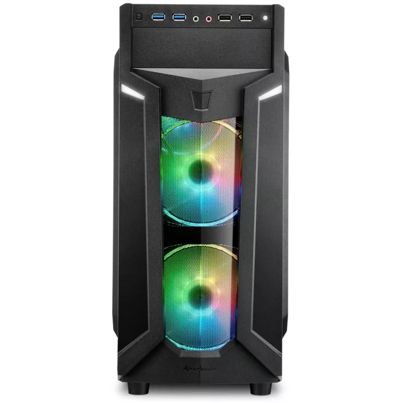 Caja de PC Sharkoon VG6-W RGB Midi Tower negra