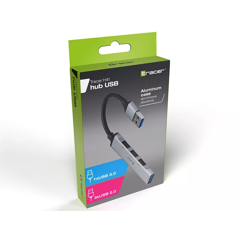 Hub USB Tracer 3.0, H41, 4 puertos