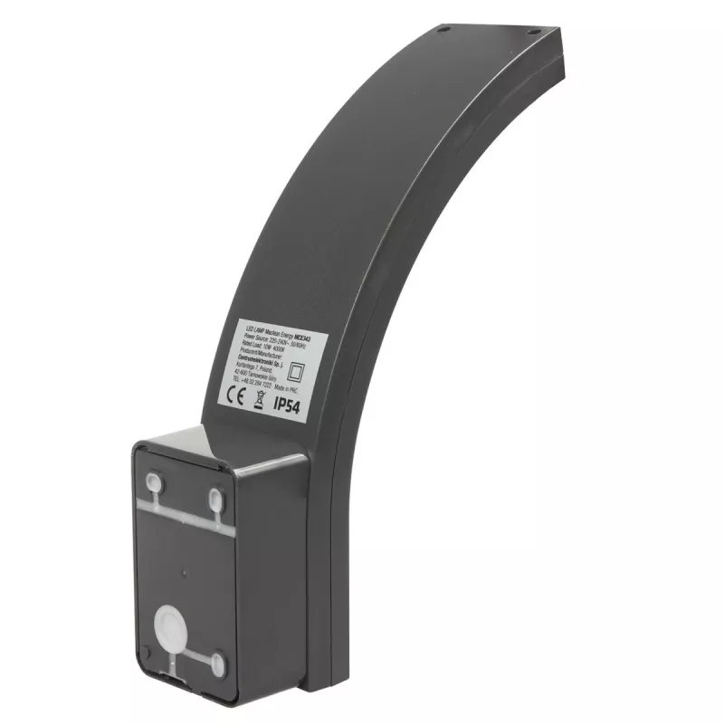 Lámpara de pared LED de exterior MACLEAN MCE343 GR – 10 W, iluminación de fachada, gris