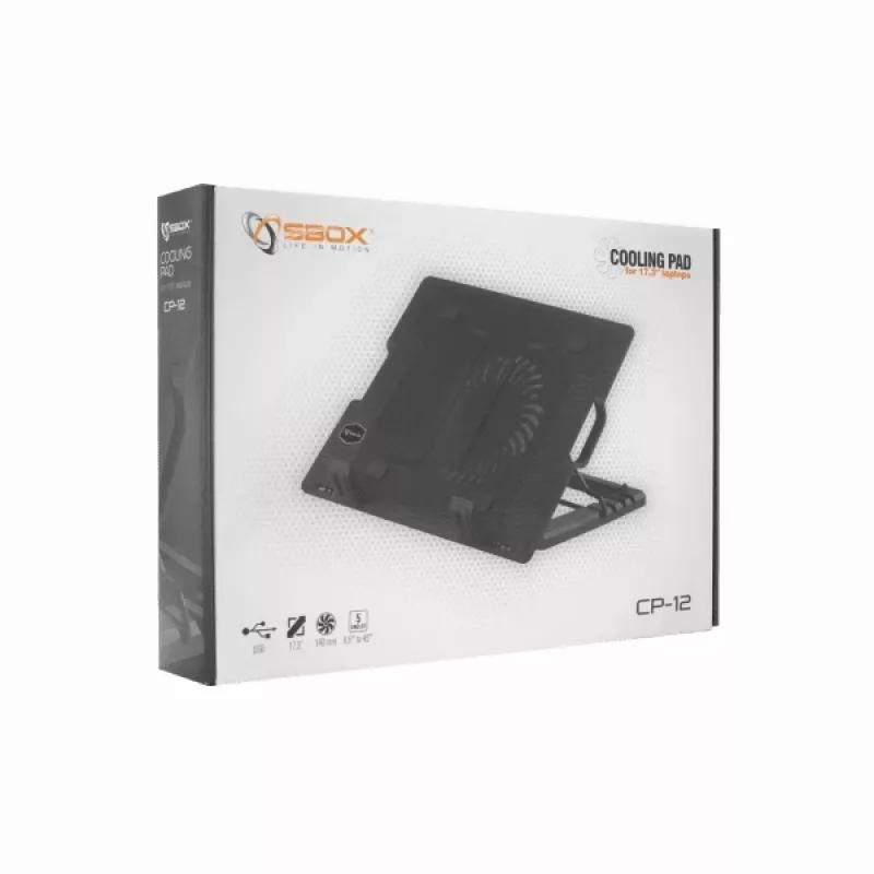 Base refrigeradora Sbox CP-12 para portátil de 17,3 inch