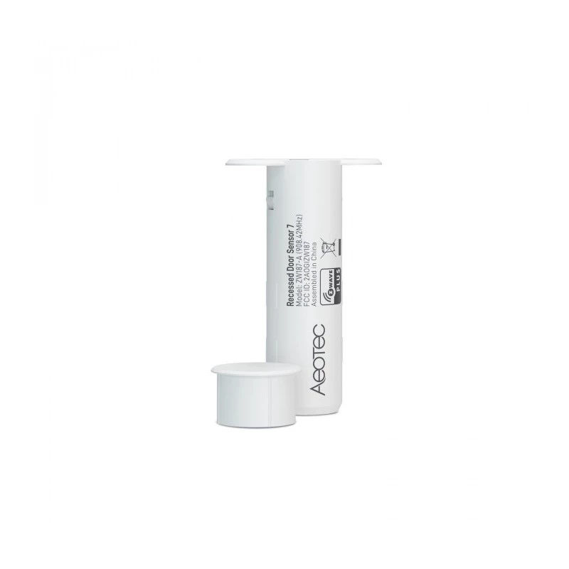 Sensor de puerta empotrable AEOTEC Recessed Door Sensor 7 Z-Wave Plus V2 blanco — sensor de contacto empotrable para puertas/marcos
