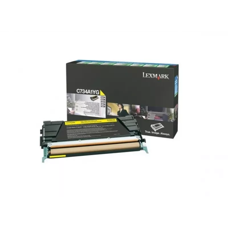 Lexmark - tóner - 1 x amarillo - 6000 páginas - LRP / LCCP (C734A1YG)