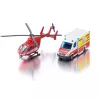 Conjunto de juguetes Usorteret Siku Mercedes-Benz ambulancia y helicóptero set de modelos