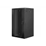 Armario de instalación de pared Lanberg 19'' 22U 600x600mm negro (puerta de cristal)