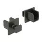 Tapa protectora de enchufe DELOCK 64010, polipropileno, negro, 12,2×15,2×12 mm, pack de 10