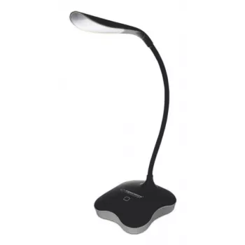 Esperanza ELD105K Mimosa lámpara de escritorio LED, 3 W, negra