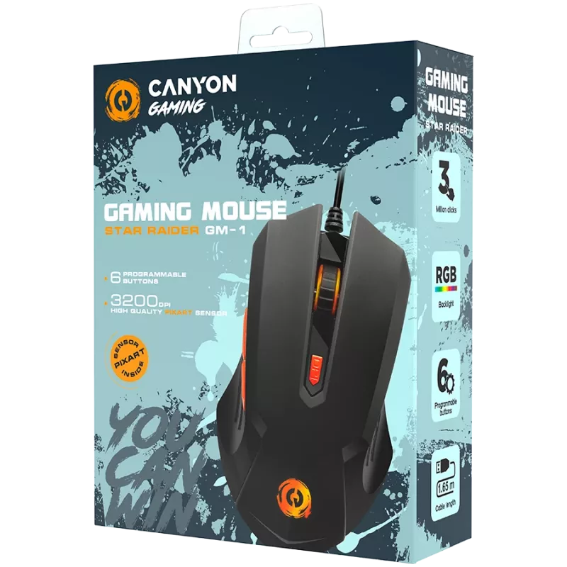 Ratón gaming Canyon Star Raider USB Type-A