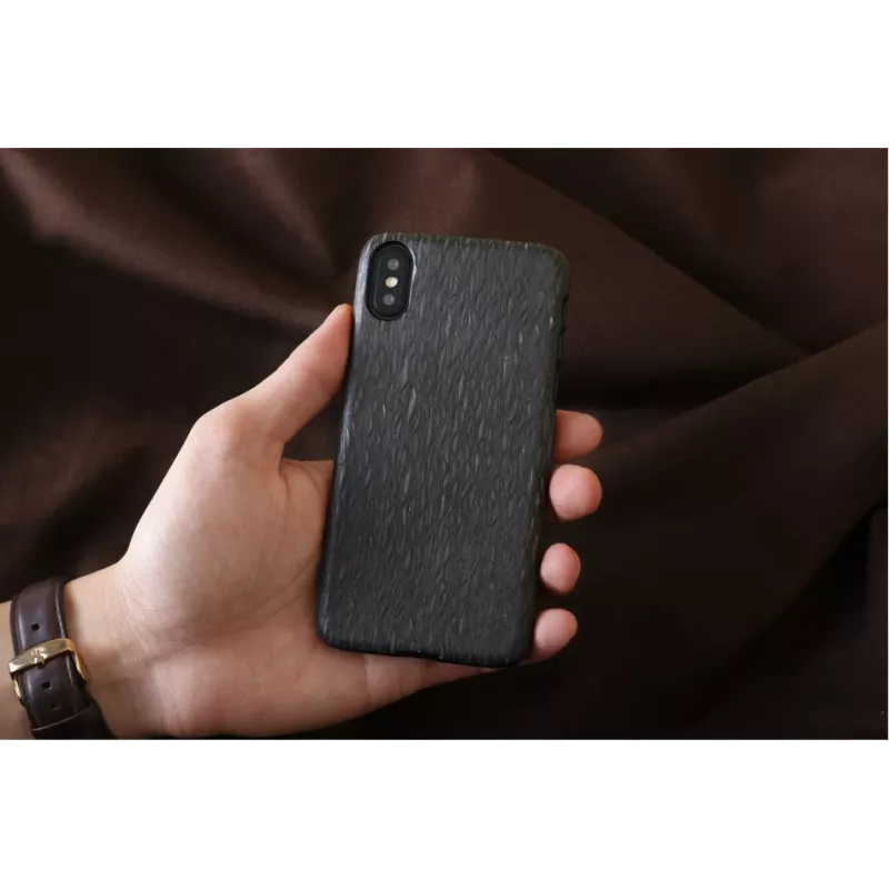 Funda para móvil man and wood para iPhone X/XS — funda Carbalho negra