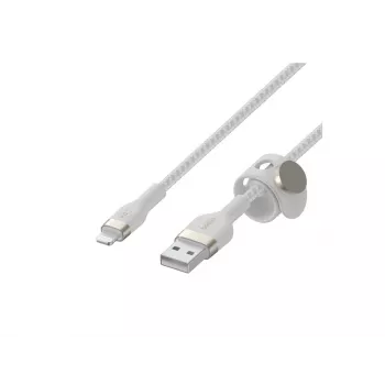 Belkin BOOST CHARGE - cable Lightning - USB macho a Lightning macho - 3 m - blanco - para Apple iPad/iPhone/iPod (Lightning)