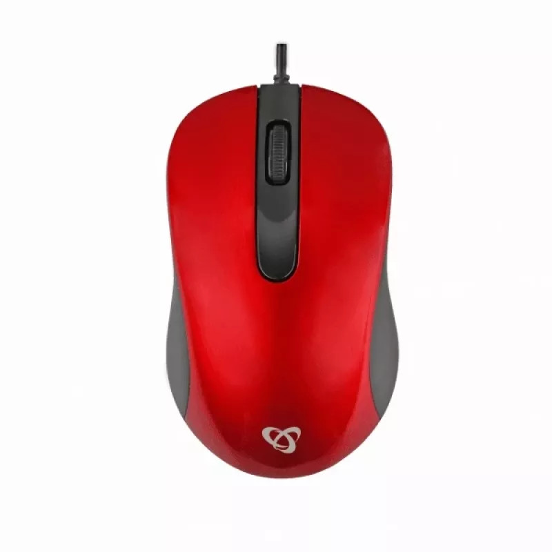 Sbox M-901 ratón óptico rojo