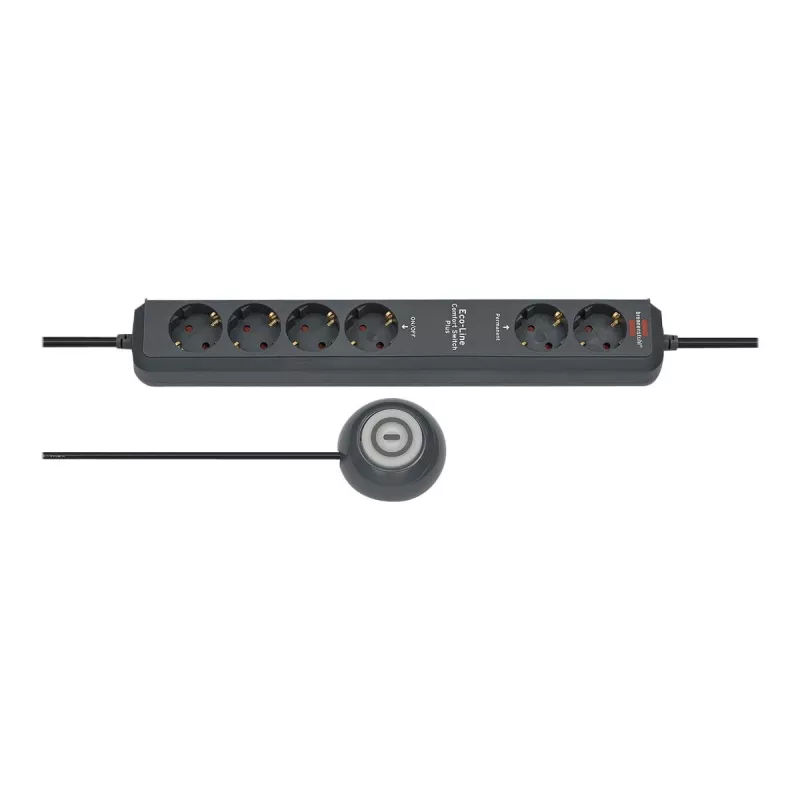 Regleta de alimentación Brennenstuhl Eco-Line Comfort Switch 2 m 6 tomas AC