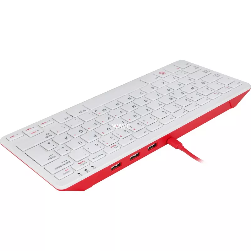 Teclado USB con cable Raspberry PI teclado DE RB-TASTA01W — conexión USB, distribución alemana