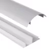 Canaleta para cables de aluminio MACLEAN MC-814 S, plateada – canal para cables de superficie