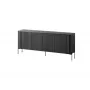 Cama Meble VERA cómoda 190x40x80 cm, negro mate