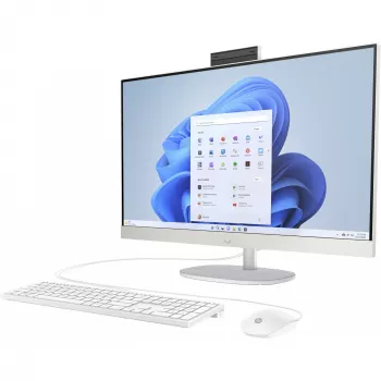 HP 27-cr0007ng - Todo en uno (solución completa) - Ryzen 5 7520U / 2,8 GHz - RAM 16GB - SSD 512GB - NVMe - Radeon Graphics - 1GbE, Bluetooth 5,3, Wi-Fi 6 - WLAN: 802,11a/b/g/n/ac/ax