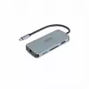 Dicota USB-C 8-in-1 Multi Hub 4K PD 100W plateado