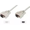 Digitus ASSMANN - Cable de prolongación serie - DB-9 (M) - DB-9 (H) - 3 m - moldeado, tornillos de mariposa - beige (AK-610203-030-E)