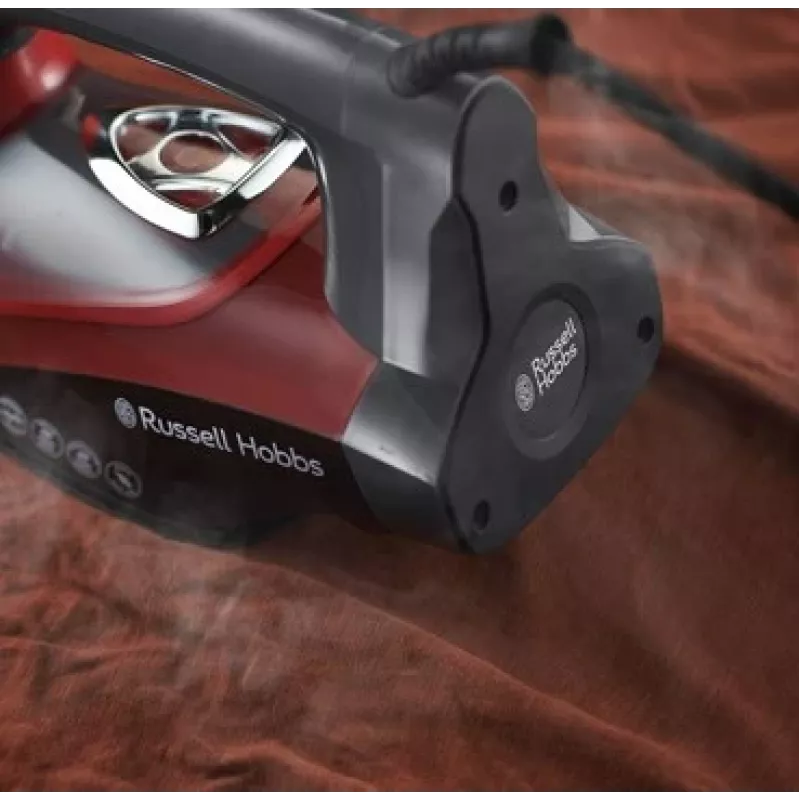 Russell Hobbs 25090-56 plancha planchado en seco y con vapor suela cerámica 2600 W negra, gris, roja