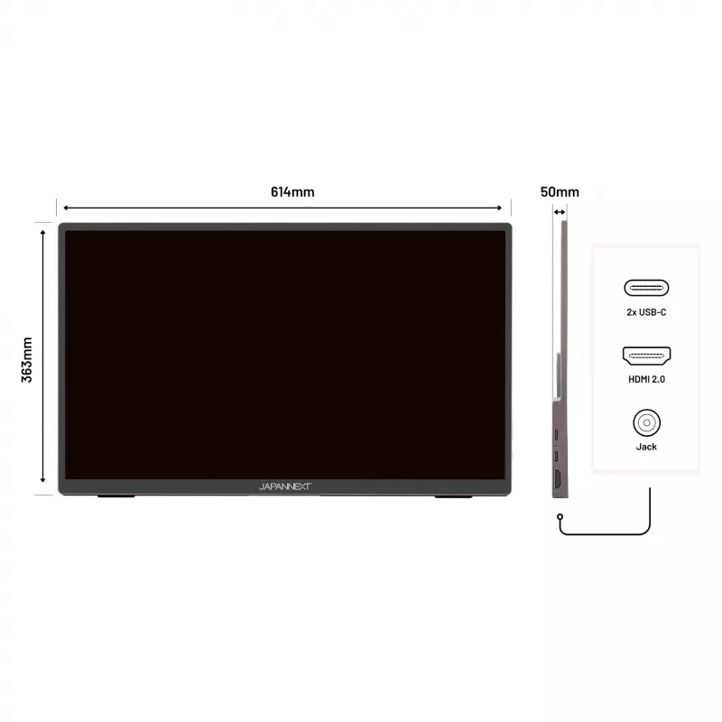 Monitor JAPANNEXT JN-MD-I156FHDR-T 39,6 cm (15,6