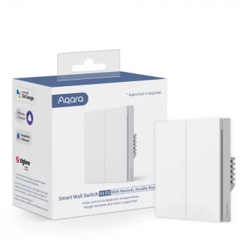 Interruptor de pared AQARA Smart Home H1, con neutro, bipolar (WS-EUK04)